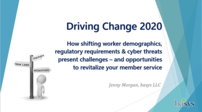 Driving Change presentation cover