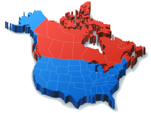 North America map